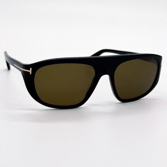 Tom Ford NEW TOM FORD SUNGLASSES EDWARD-02 TF1002 01J BLACK UNISEX EY Size ONE SIZE - 5 Thumbnail