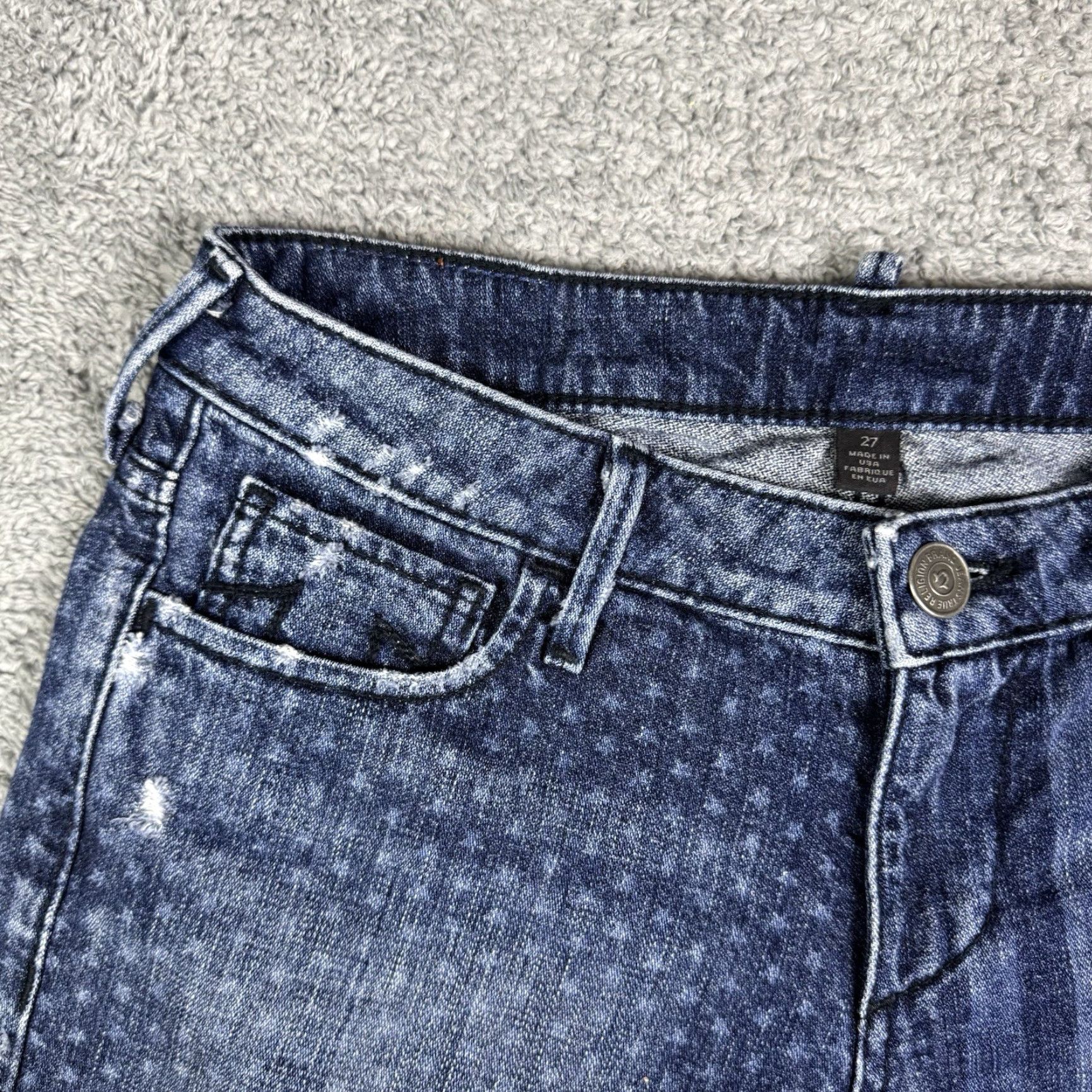 True Religion VINTAGE True Religion Shorts Womens 27 Mini USA Made Flag Denim Cassie Jeans Blue XS?? Size 27" / US 4 / IT 40 - 2 Thumbnail