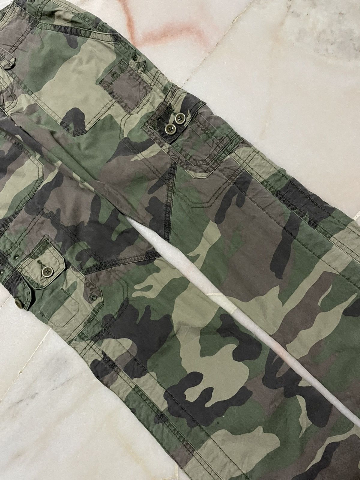 Abercrombie & Fitch Vintage Abercrombie & Fitch Camouflage Rare Tactical Cargo Size 30" / US 8 / IT 44 - 5 Thumbnail