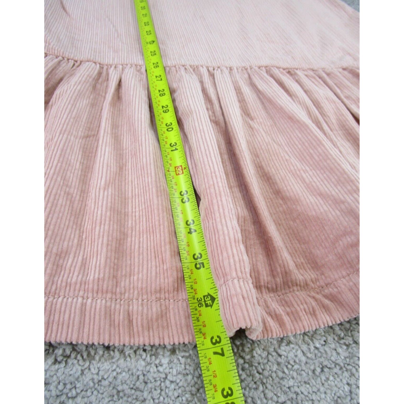 Vintage Womens Corduroy Pink Cotton Casual Maeve Shift Dress Sleeveless 2 Size XS / US 0-2 / IT 36-38 - 4 Thumbnail