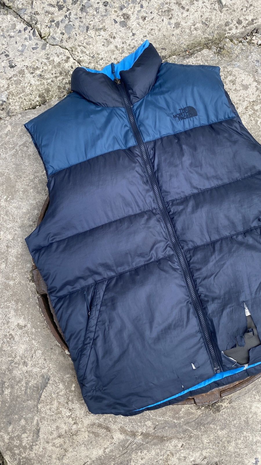 The North Face × Vintage Vintage The North Face Retro Nuptse Puffer Vest Distressed Size US L / EU 52-54 / 3 - 3 Thumbnail