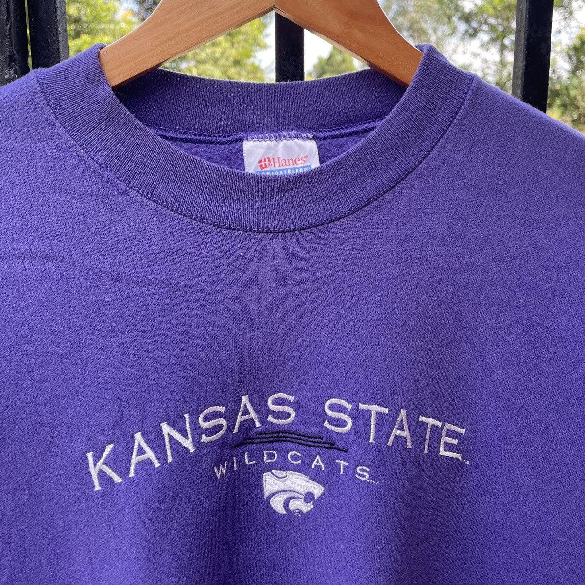 Vintage 🔥Vintage 90s Kansas State Wildcat Center Logo Sweatshirts Size US L / EU 52-54 / 3 - 6 Thumbnail