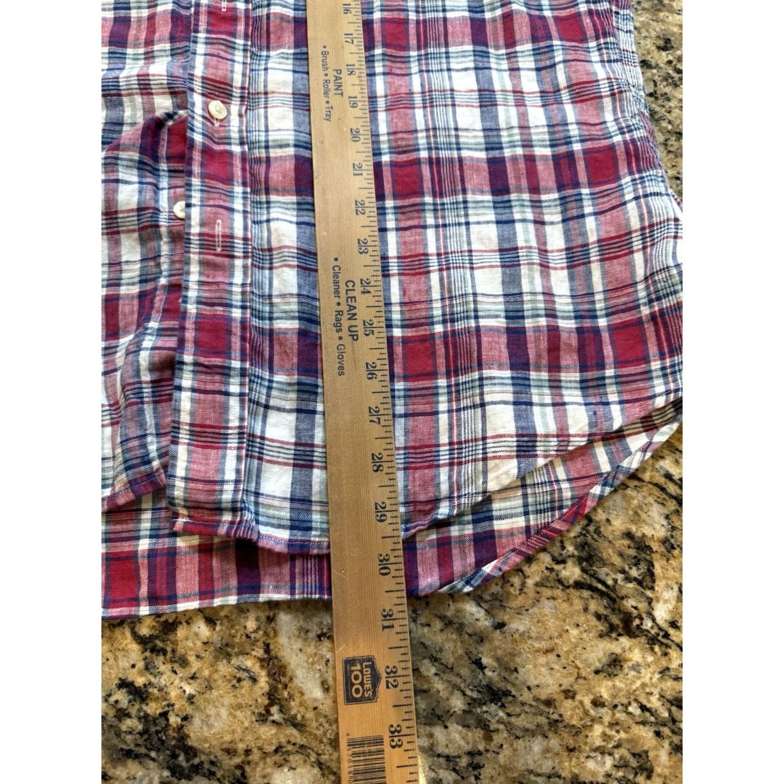 Brooks Brothers Brooks Brothers Shirt Men Linen BUTTON DOWN Red Plaid L Regu lar Short Sleeve Button-Up Size US L / EU 52-54 / 3 - 3 Thumbnail