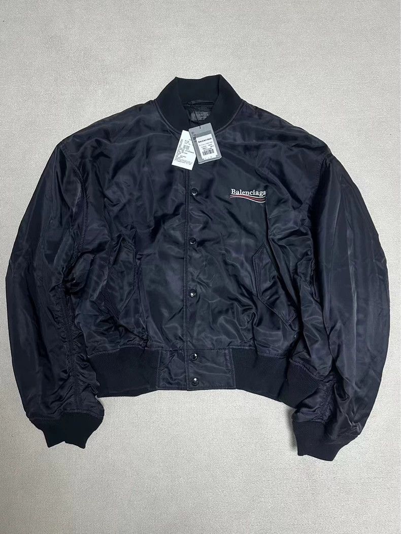 Balenciaga Balenciaga 24ss Coke Embroidered Bomber Cotton Jacket 2503 Size US L / EU 52-54 / 3 - 1 Thumbnail