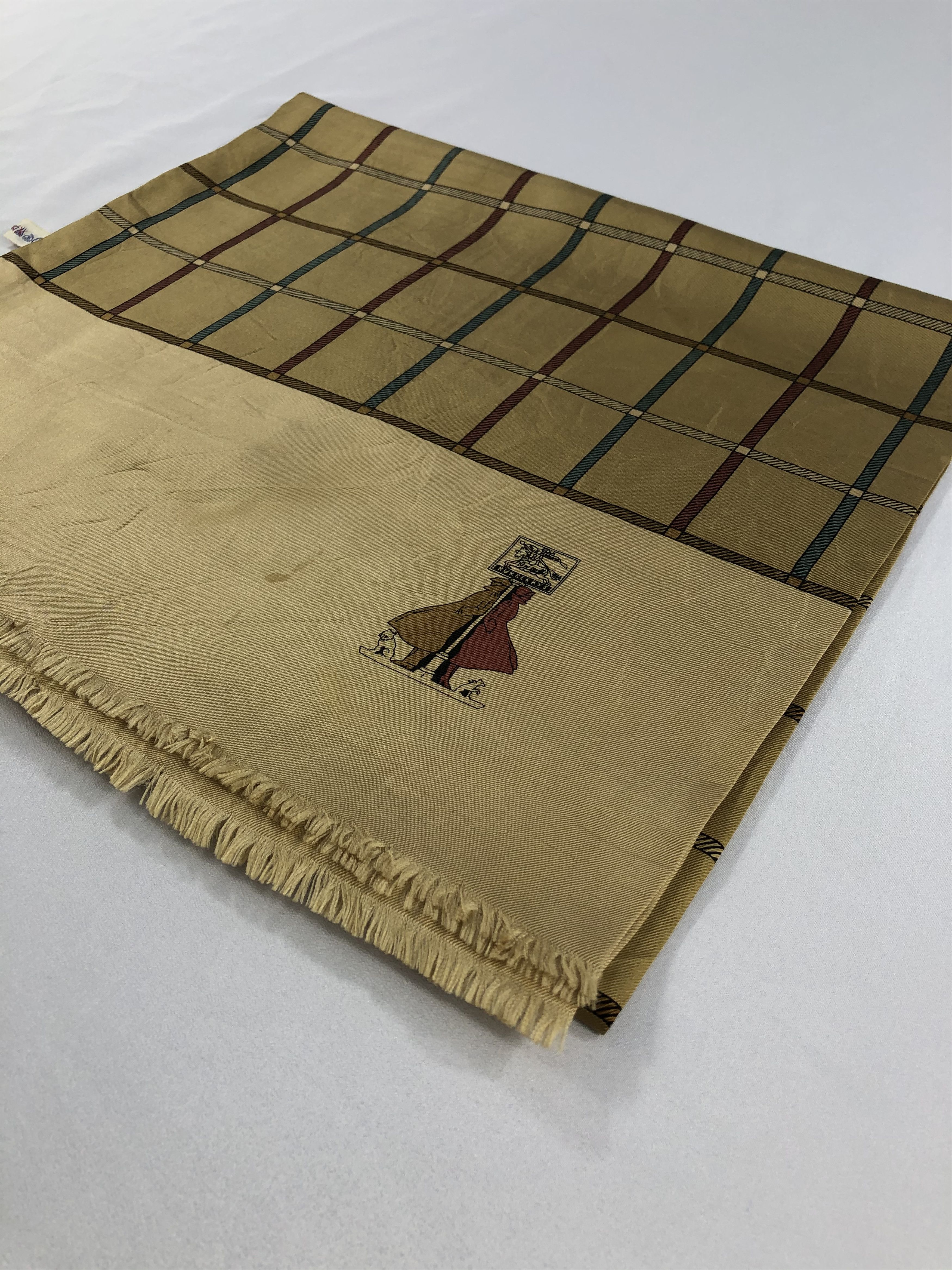 Vintage Vintage Burberry Silk Scarf Size ONE SIZE - 3 Thumbnail