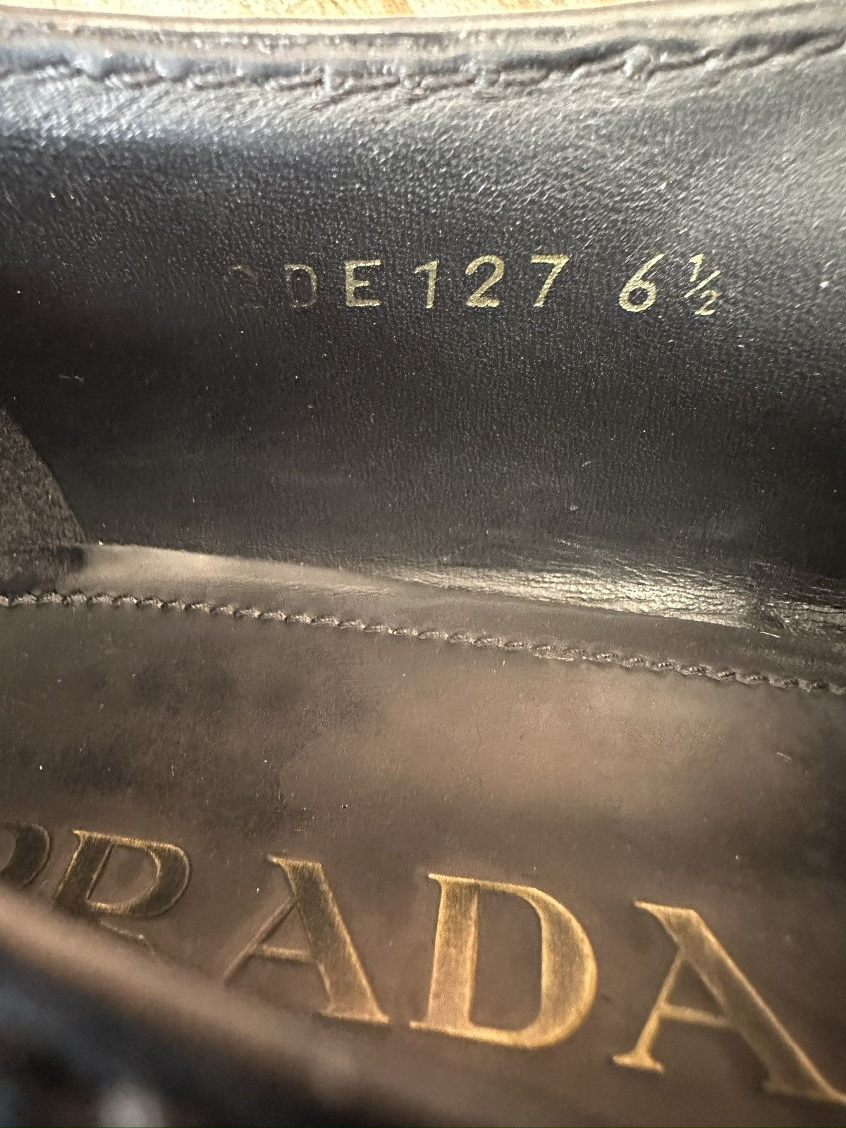 Prada Prada Brushed Leather Logo Loafers Size US 7.5 / EU 40-41 - 18 Thumbnail