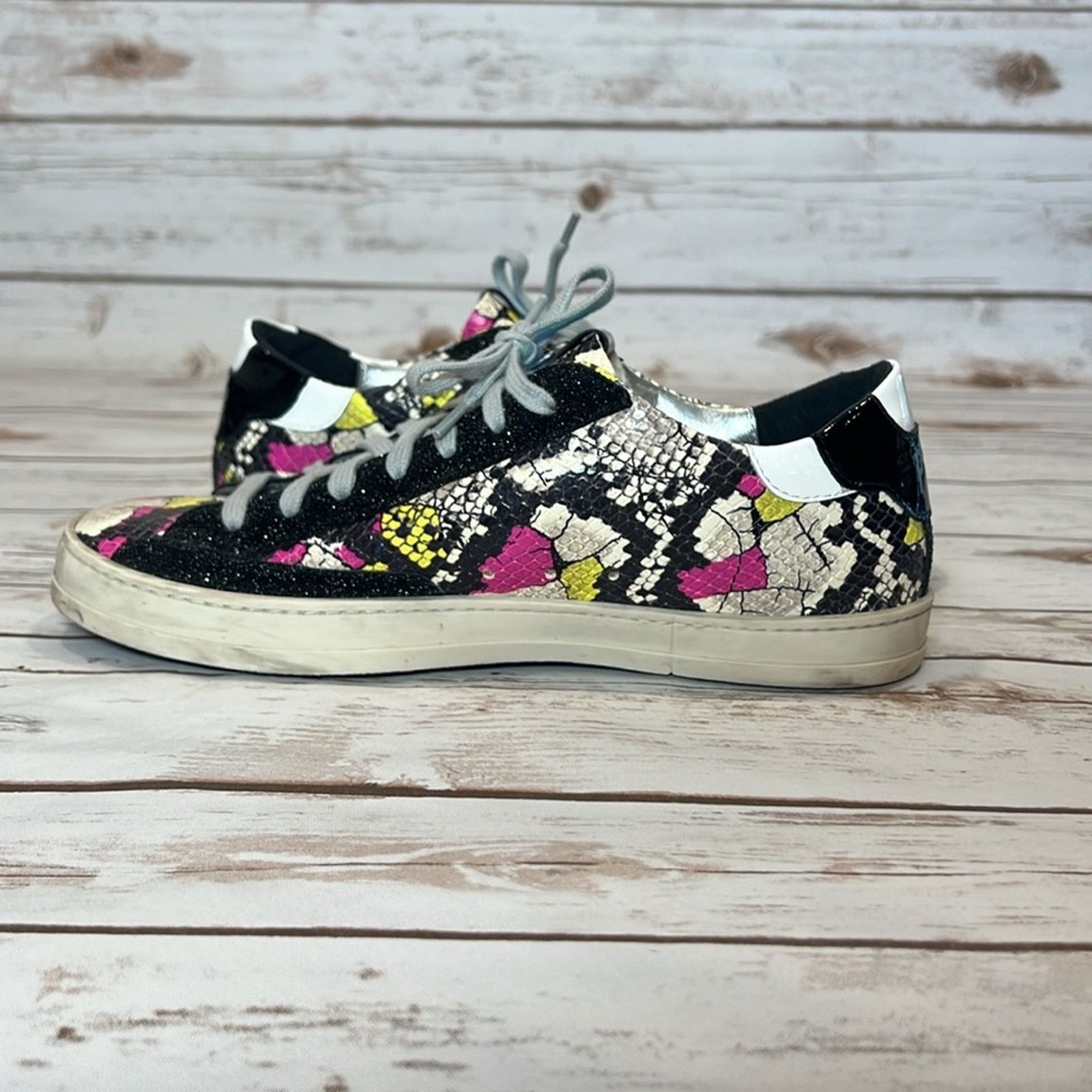 P448 P448 S21 John-W Sneaker Snakeskin Print and Glitter Size US 8.5 / IT 38.5 - 11 Thumbnail
