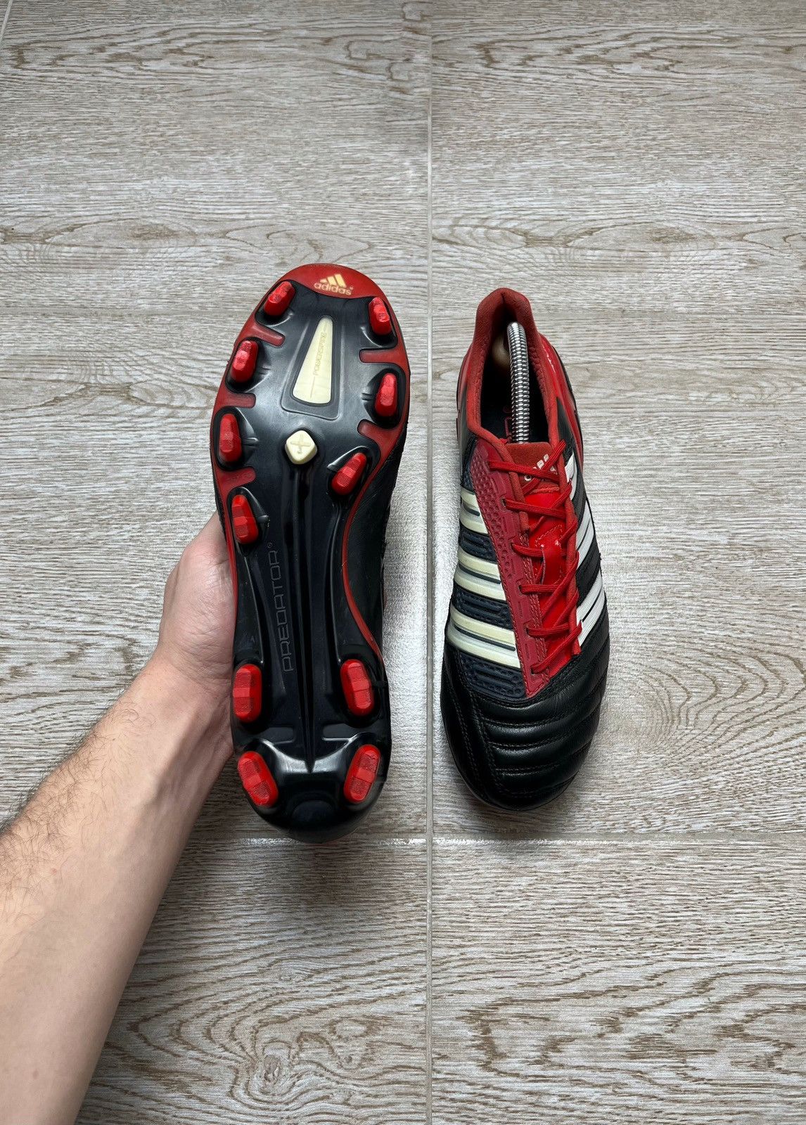 Adidas Adidas Predator Adipower FG Black Football Cleats Size US 8.5 / EU 41-42 - 9 Thumbnail