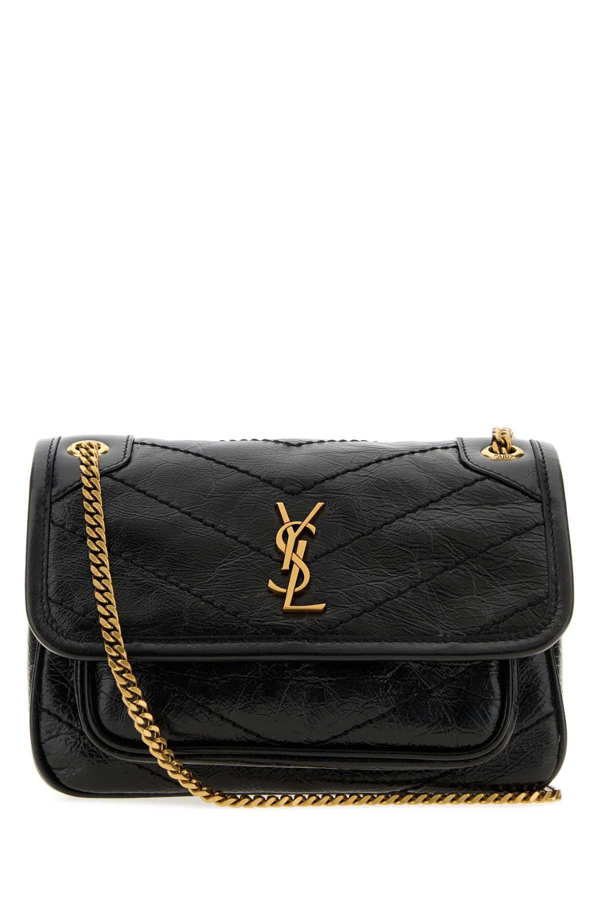 Saint Laurent Paris Black Leather Mini Niki Shoulder Bag Size ONE SIZE - 1 Thumbnail