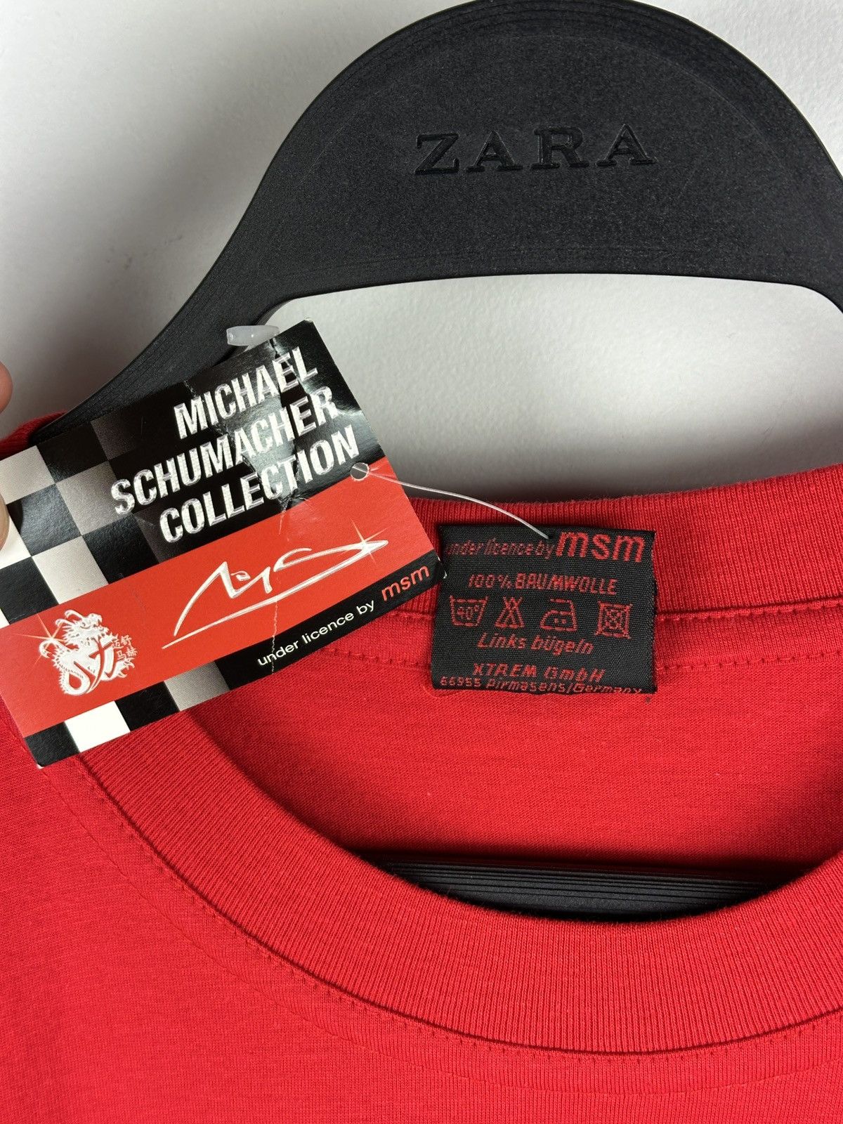 Ferrari × Vintage NEW! Michael Schumacher Pulse Passion F1 Time Champion Tee Size US L / EU 52-54 / 3 - 5 Thumbnail