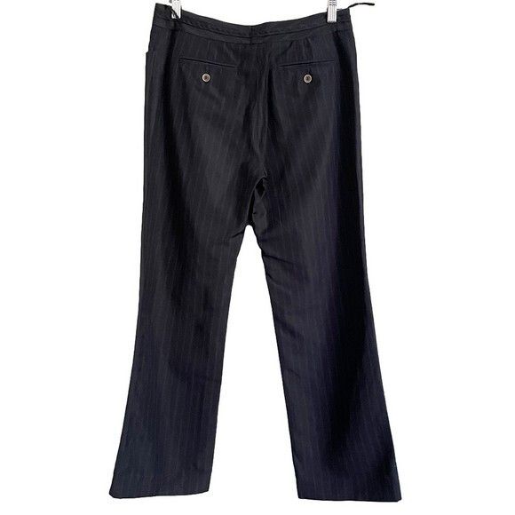 Gerard Darel Gerard Darel Navy Pinstripe Wool Straight Leg Trousers - M Size 28" / US 6 / IT 42 - 12 Thumbnail