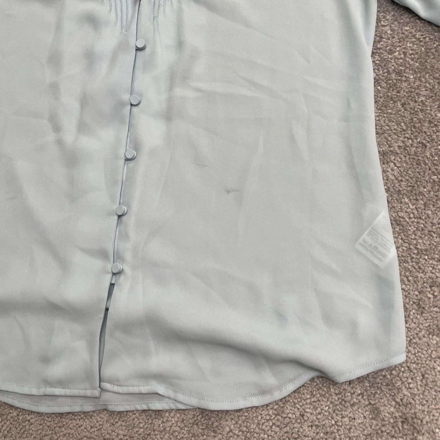 J.Crew J.Crew Blouse Womens S Light Blue Long Sleeve Chiffon Button Up Neck Tie Work Size S / US 4 / IT 40 - 6 Thumbnail