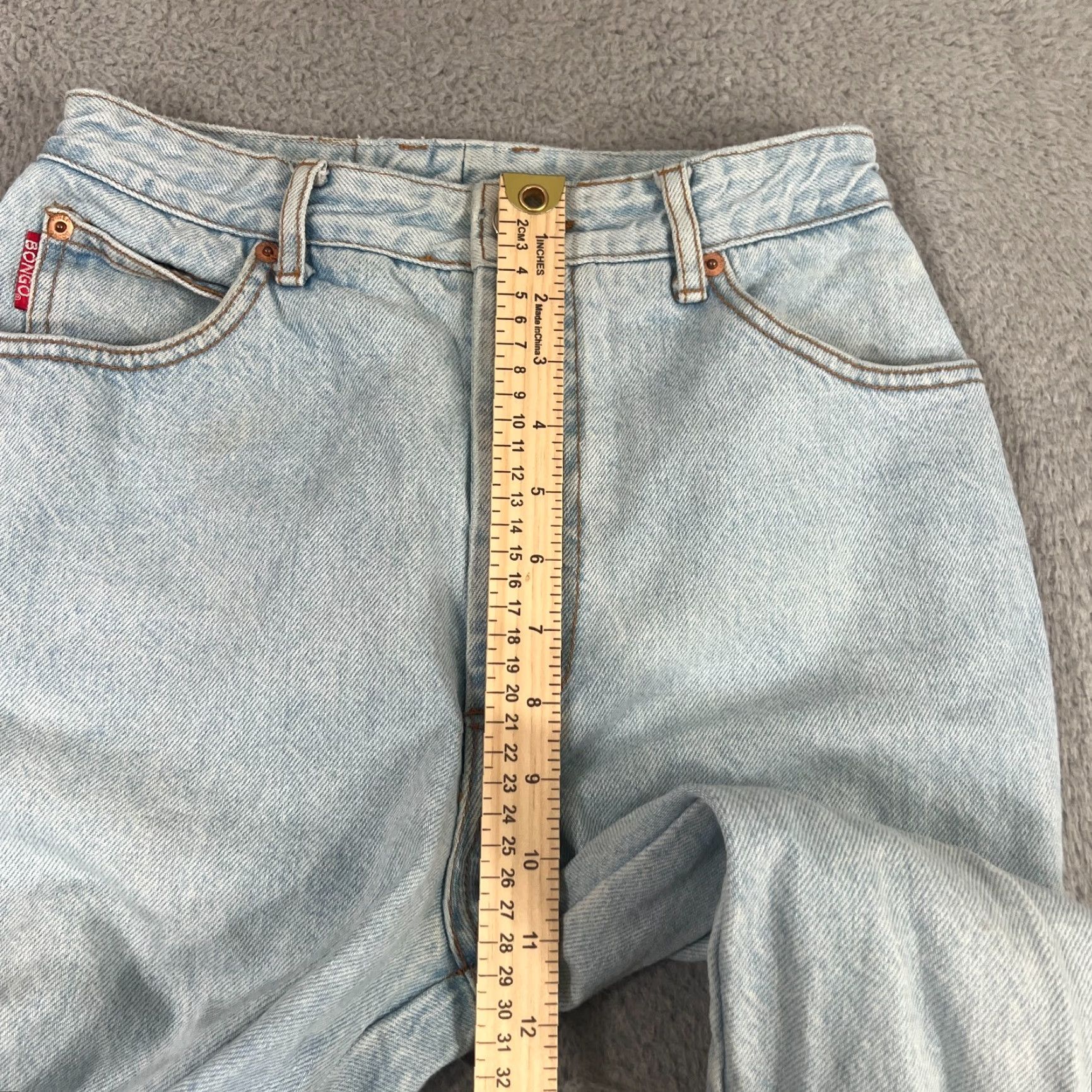 Vintage VINTAGE Bongo Jeans Womens Size 7 Light Wash High Rise Straight Fit Made in USA Size 28" / US 6 / IT 42 - 5 Thumbnail