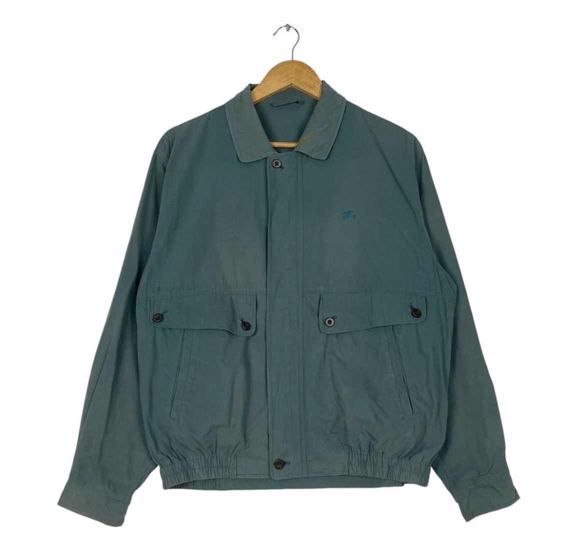 Burberry × Vintage 💥90s BURBERRYS LIGHT BOMBER HUNTING JACKET Size US M / EU 48-50 / 2 - 1 Thumbnail