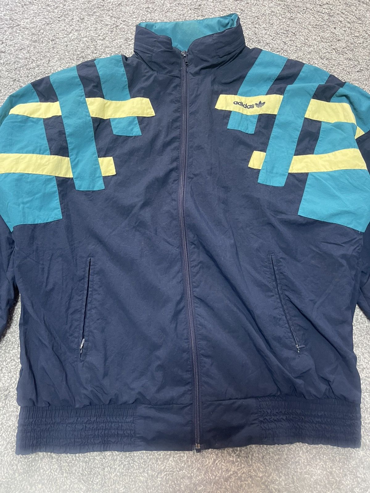 Adidas Adidas Retro Track Jacket Zip Vintage RARE size XL Size US L / EU 52-54 / 3 - 6 Thumbnail
