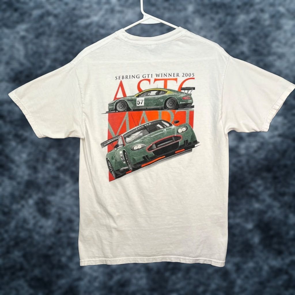 Vintage VINTAGE Aston Martin Sebring GT1 Winner 2005 Racing T-Shirt White Size M Size US M / EU 48-50 / 2 - 1 Thumbnail