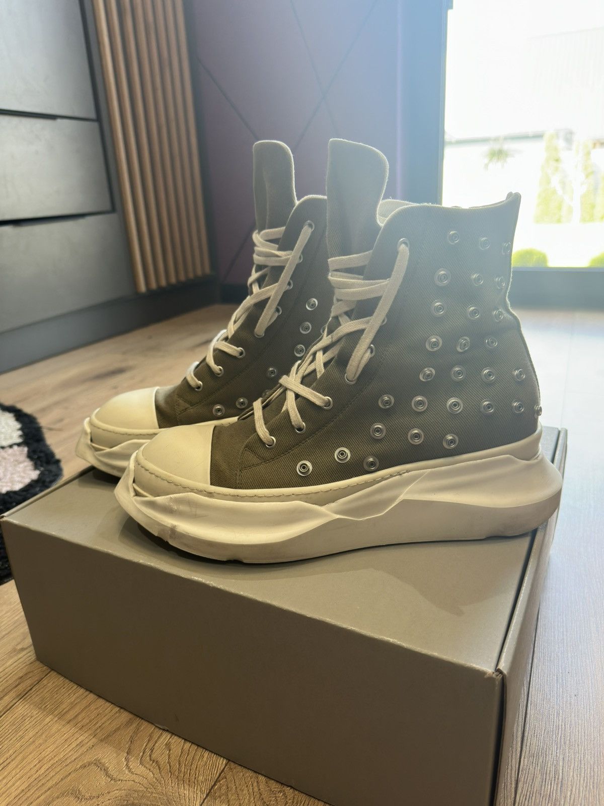 Rick Owens Drkshdw Rick Owens DRKSHDW Abstract Ramones Size US 12 / EU 45 - 2 Thumbnail
