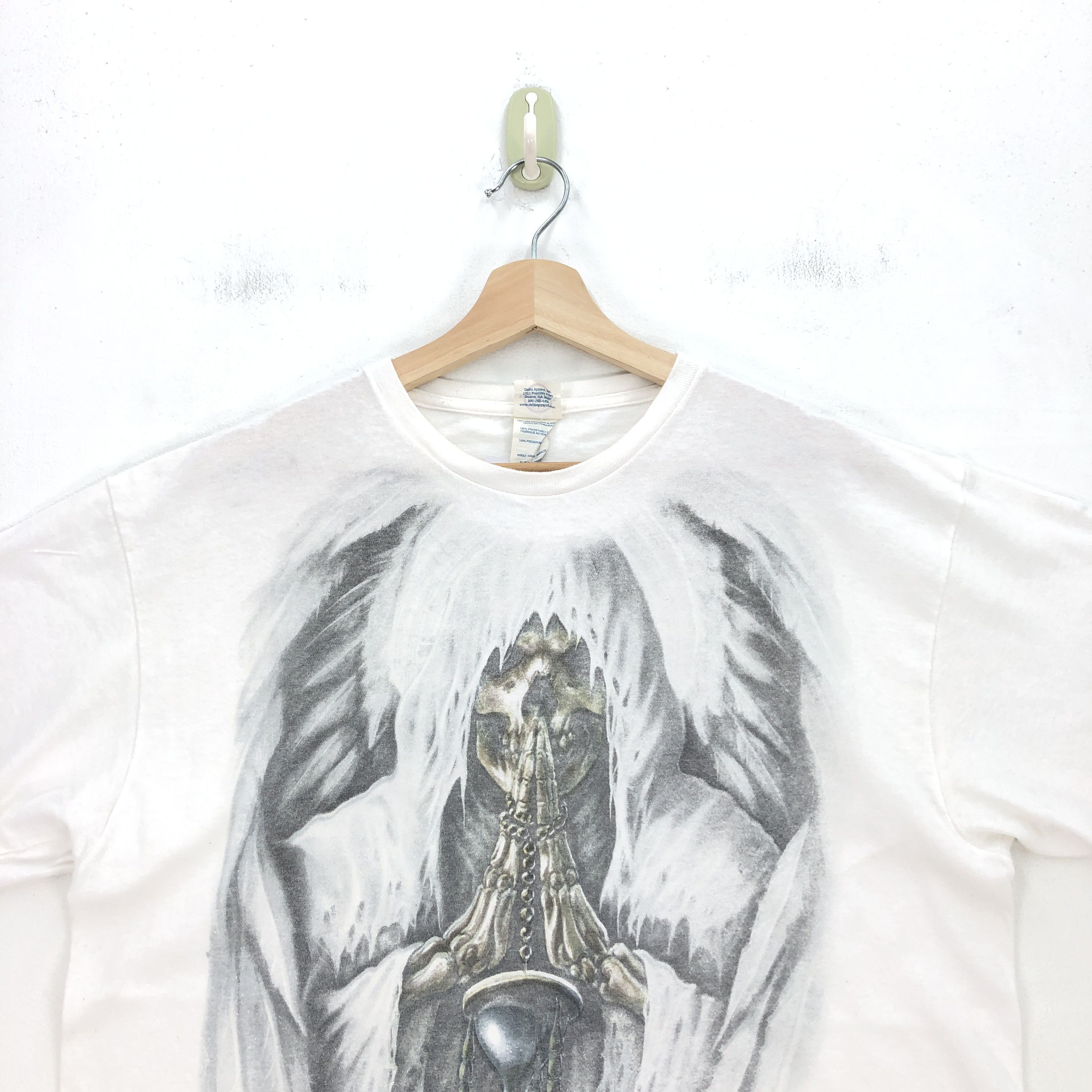 Japanese Brand Vintage Pop Culture Reaper Skull Men's Graphic Tees Size US M / EU 48-50 / 2 - 2 Thumbnail