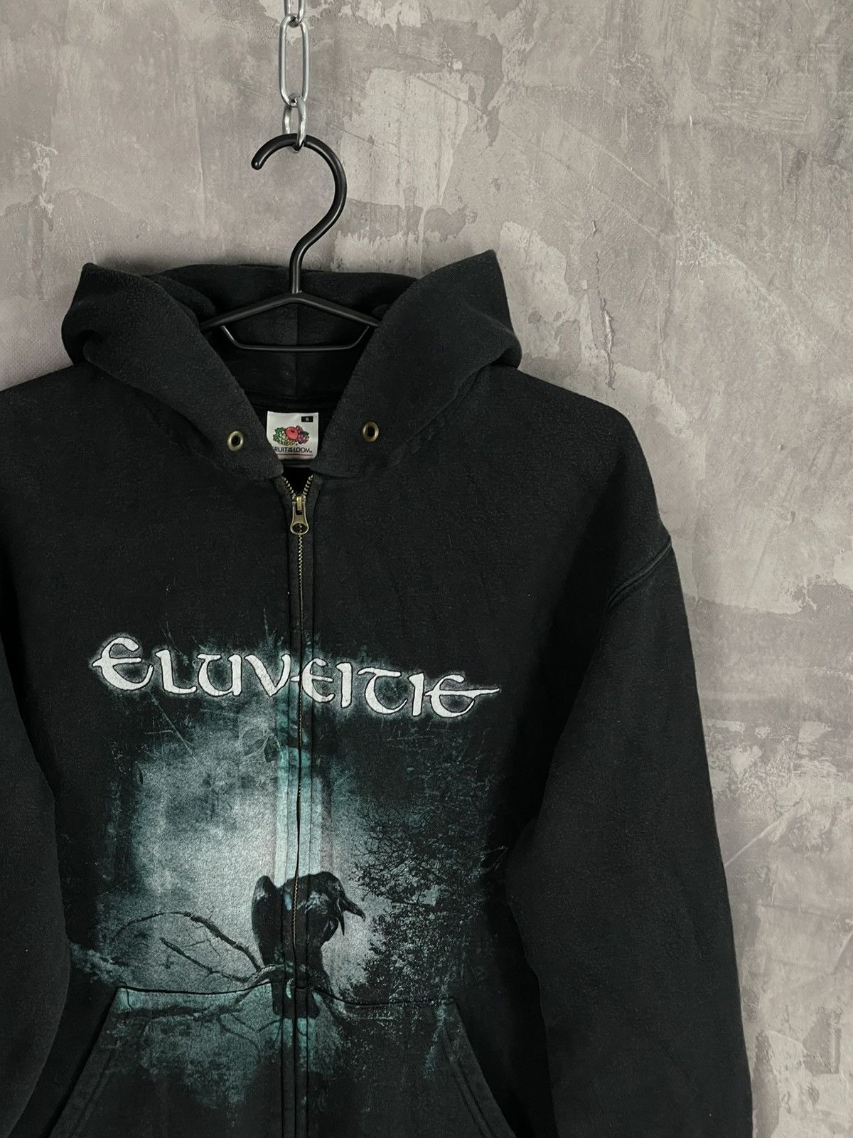 Band Tees × Vintage Vintage Eluveitie Black Metal Graphic Zip Hoodie Grunge Vibe Size US S / EU 44-46 / 1 - 5 Thumbnail