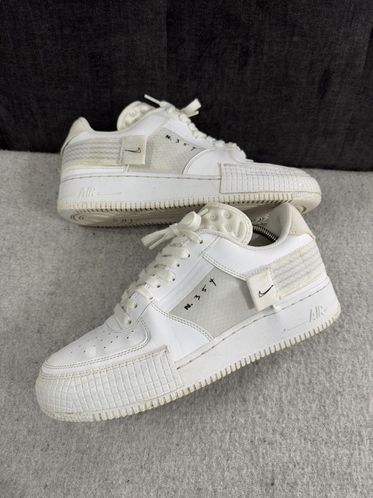 Nike Air Force Low Drop Type Triple White size 43 sneakers