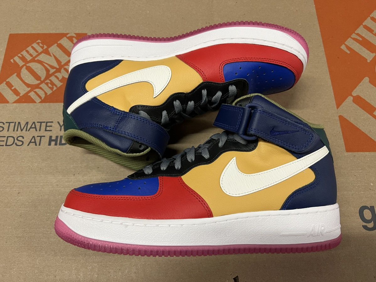 Nike Nike ID Air Force 1 Mid - Nike By You “Viotech” Size US 9 / EU 42 - 5 Thumbnail