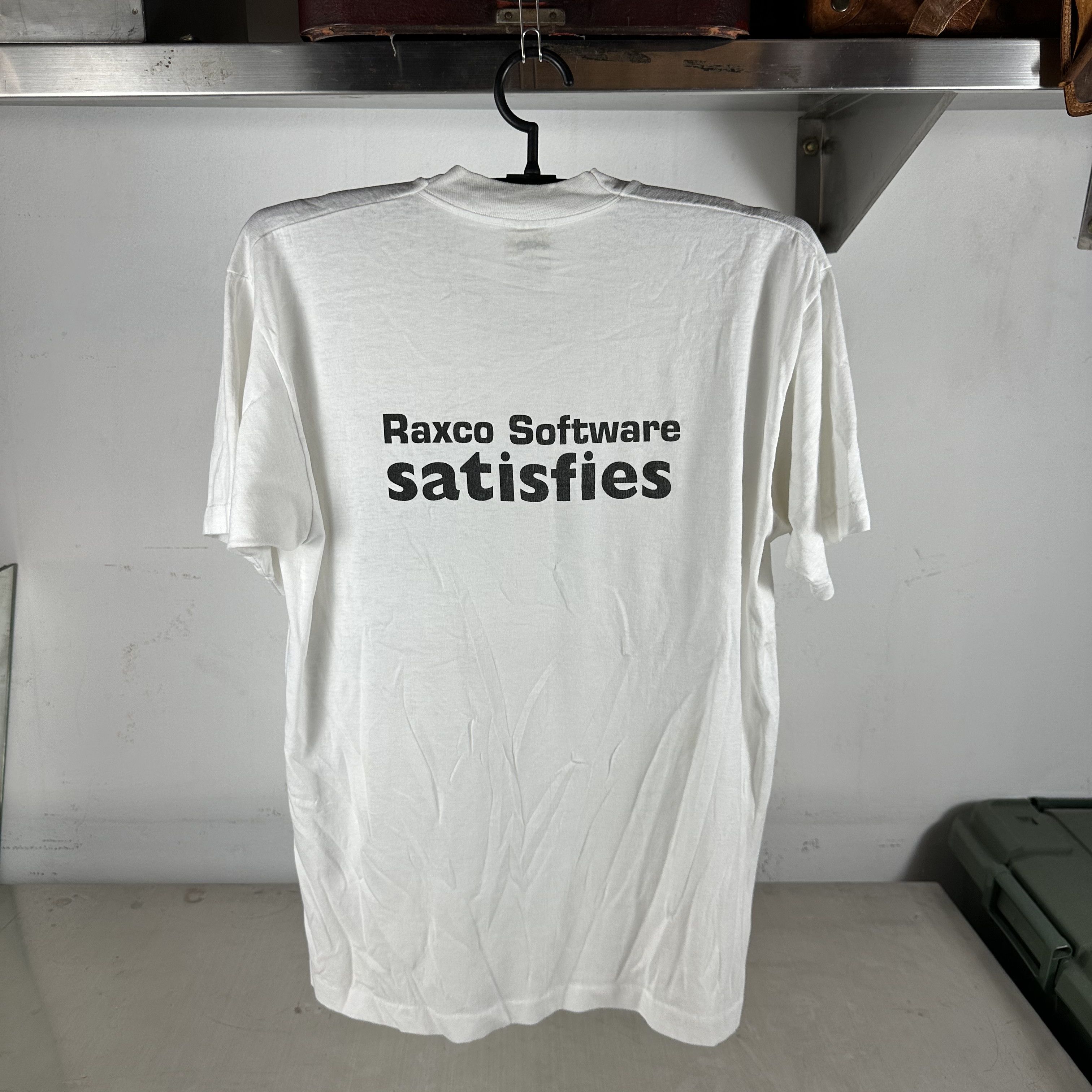 Vintage 90s Raxco Software Nothing Beats a Great Performance T-Shirt Size US L / EU 52-54 / 3 - 3 Thumbnail