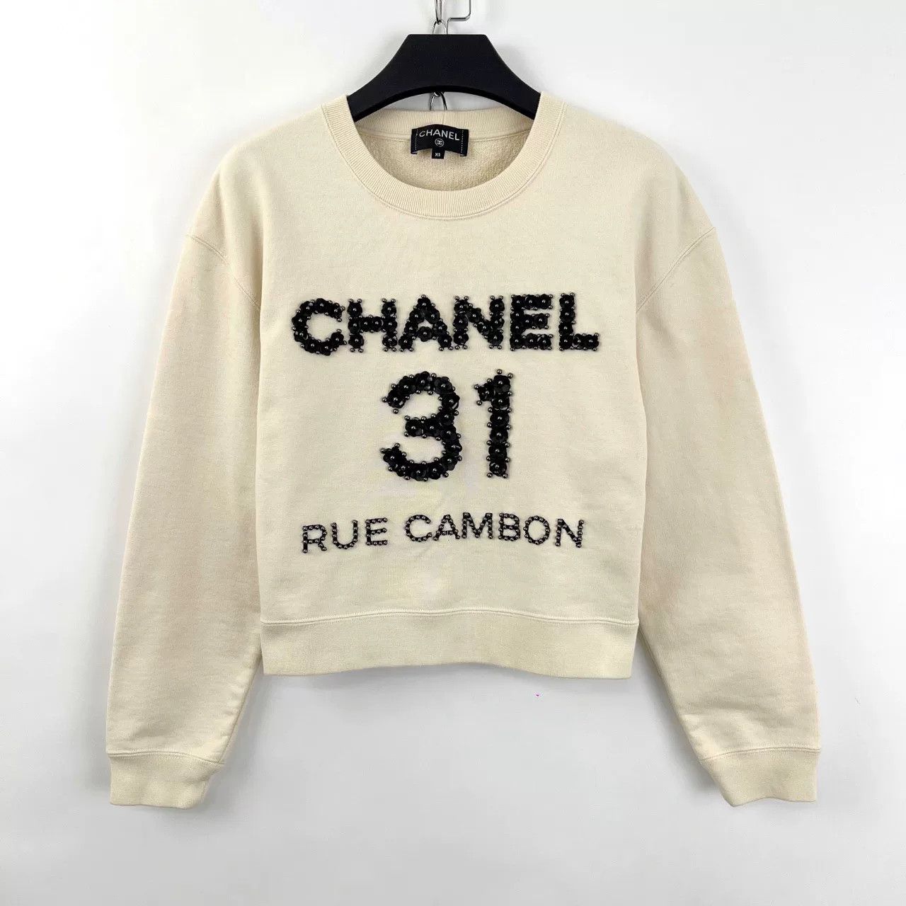 Chanel Chanel Letter Camellia Beaded Sweatshirt Size US XS / EU 42 / 0 - 1 Thumbnail