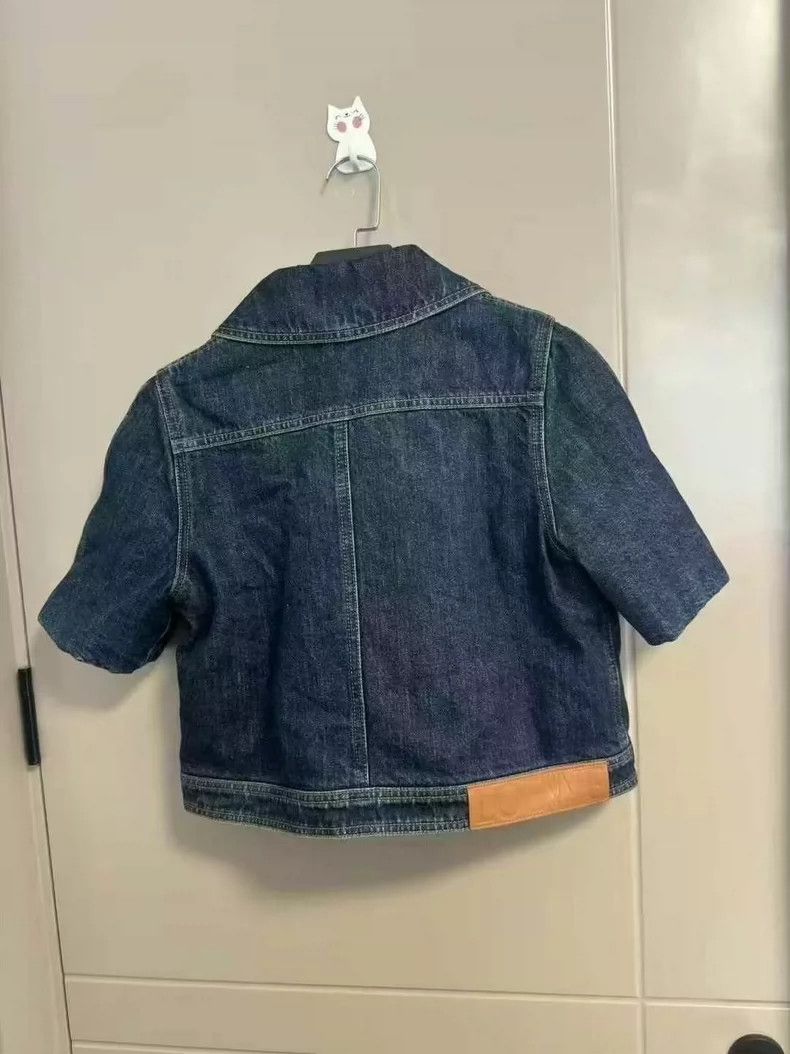 Loewe LOEWE Water-washable casual short denim shirt Size XS / US 0-2 / IT 36-38 - 2 Thumbnail
