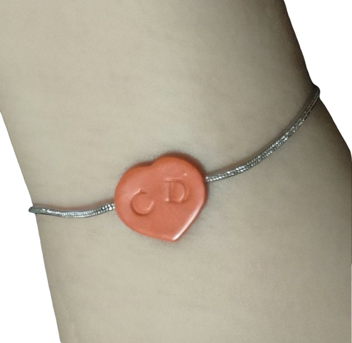 Dior Christian Dior Archival Orange Heart CD Logo Bracelet Size ONE SIZE - 9 Thumbnail