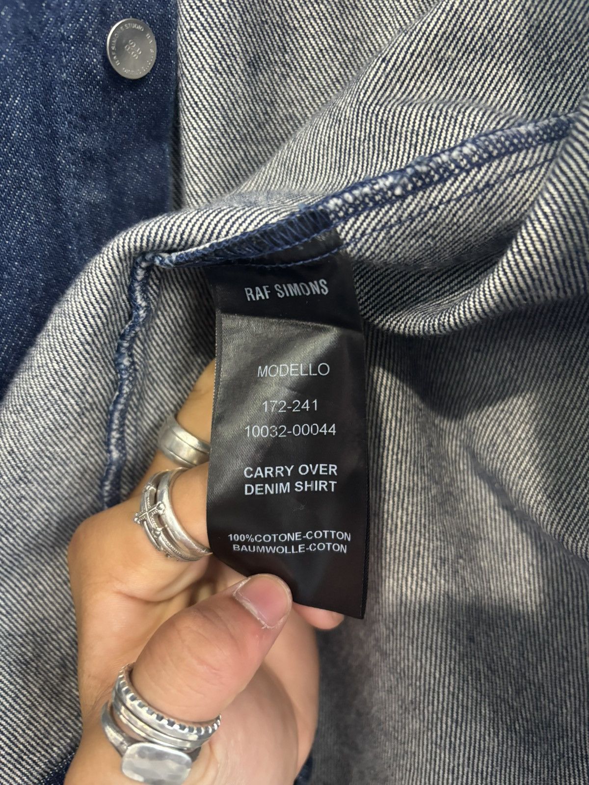 Raf Simons Raf simons carry over denim shirt Size US L / EU 52-54 / 3 - 11 Thumbnail