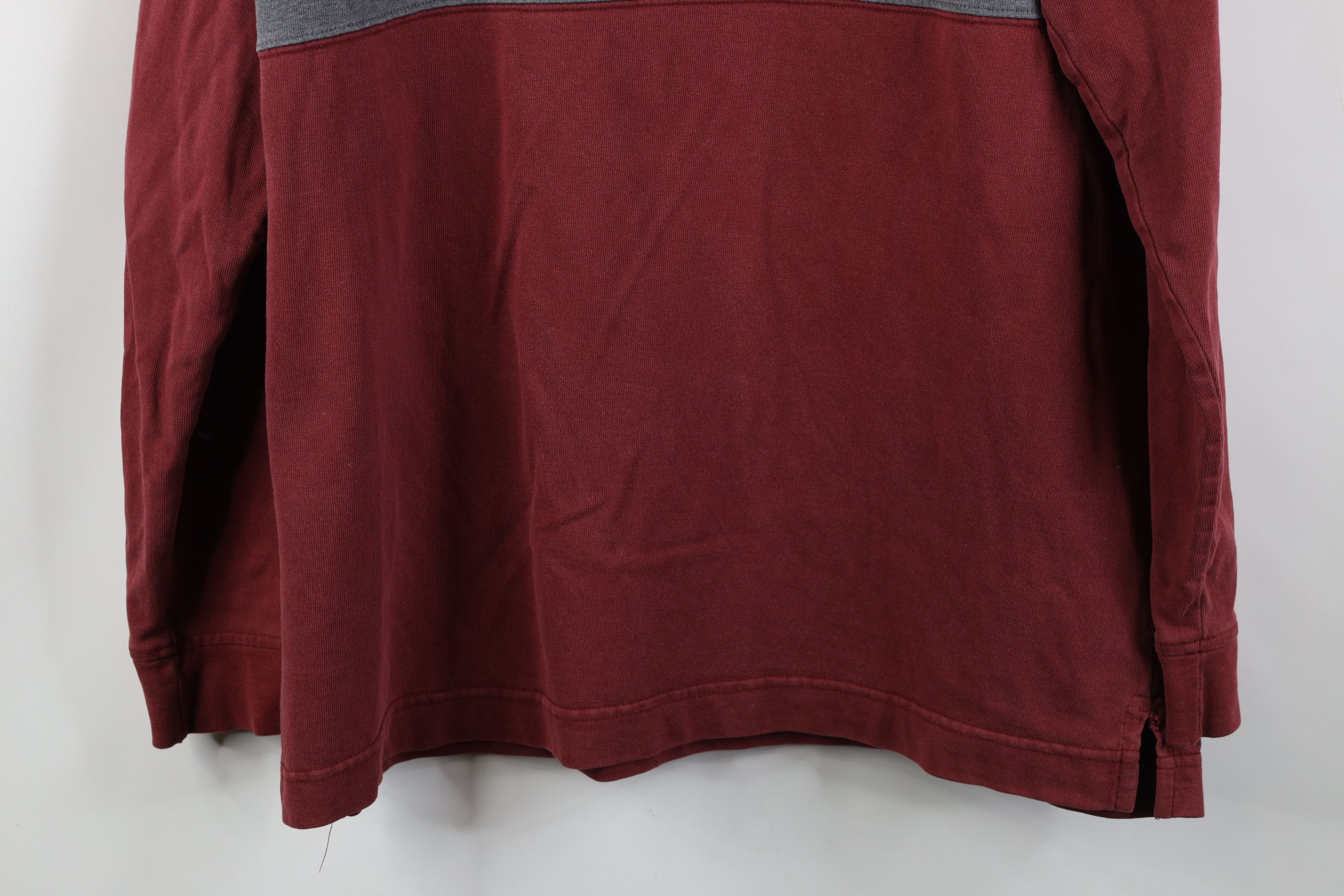 Vintage Vintage 90s Streetwear Block Long Sleeve Rugby Polo Red Size US M / EU 48-50 / 2 - 16 Thumbnail