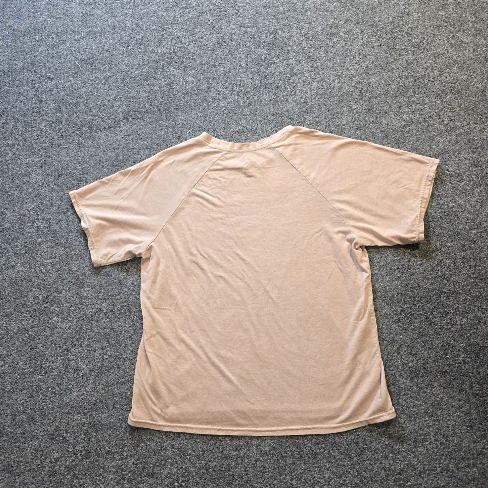 Frye Frye Top Womens Size L Tan Crew Neck Short Sleeve Capsule Minimal Casual Shirt Modern Knit Cotton Polyester Regular Women Size L / US 10 / IT 46 - 7 Thumbnail