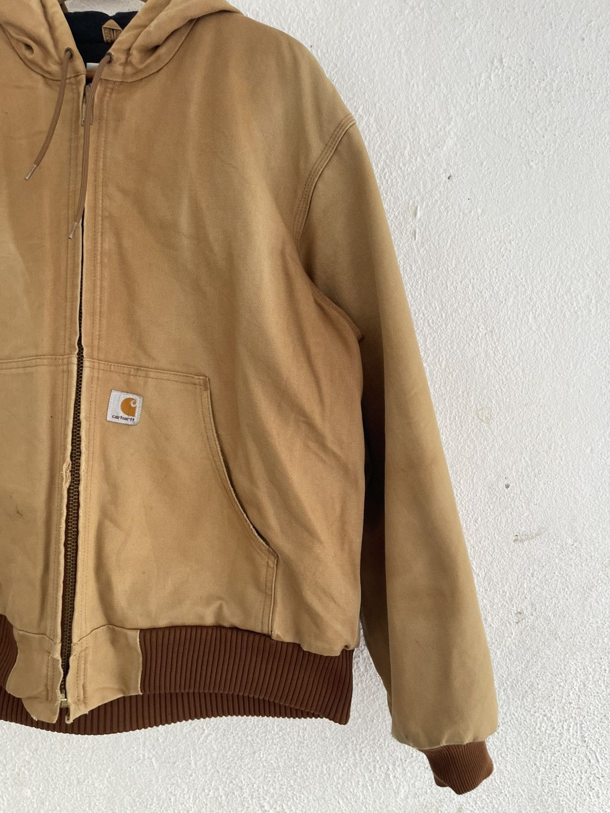 Carhartt Carhartt Active Jacket Hooded Brown Canvas Size US L / EU 52-54 / 3 - 6 Thumbnail
