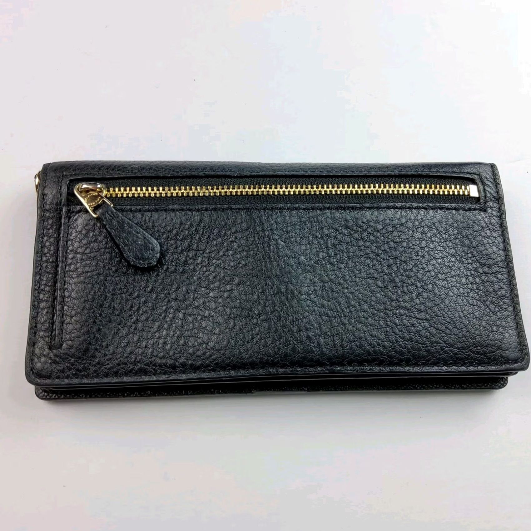 Coach Coach Pebbled Leather Bi-Fold Wallet Black Womens Wallet Wristlet" Size ONE SIZE - 3 Thumbnail