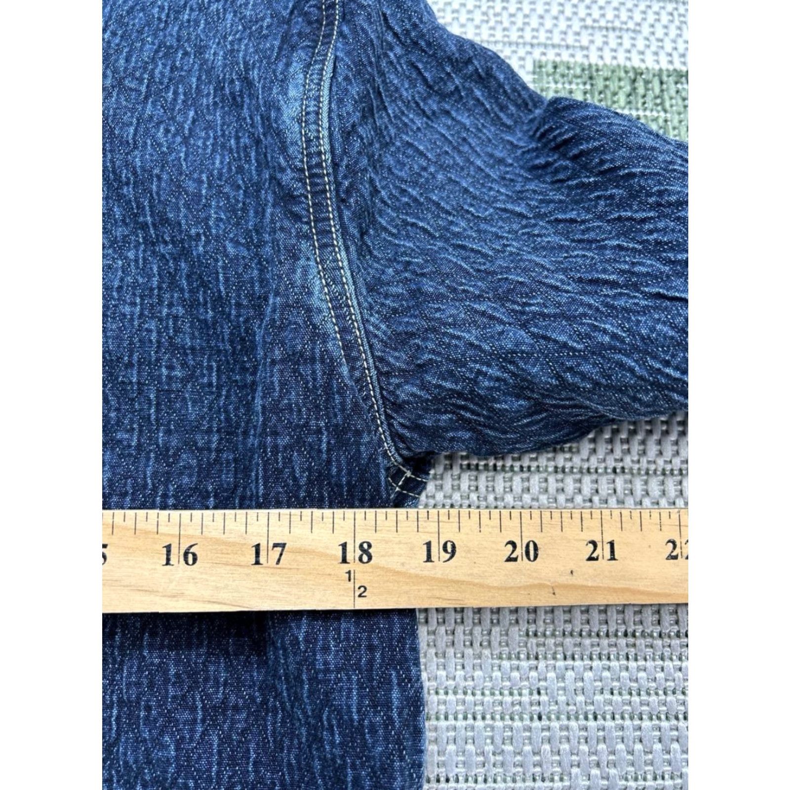 Flint And Tinder Flint & Tinder Shirt Womens Small Blue Cotton Denim Pearl Snap Shirt Casual Western 90s? Size S / US 4 / IT 40 - 6 Thumbnail