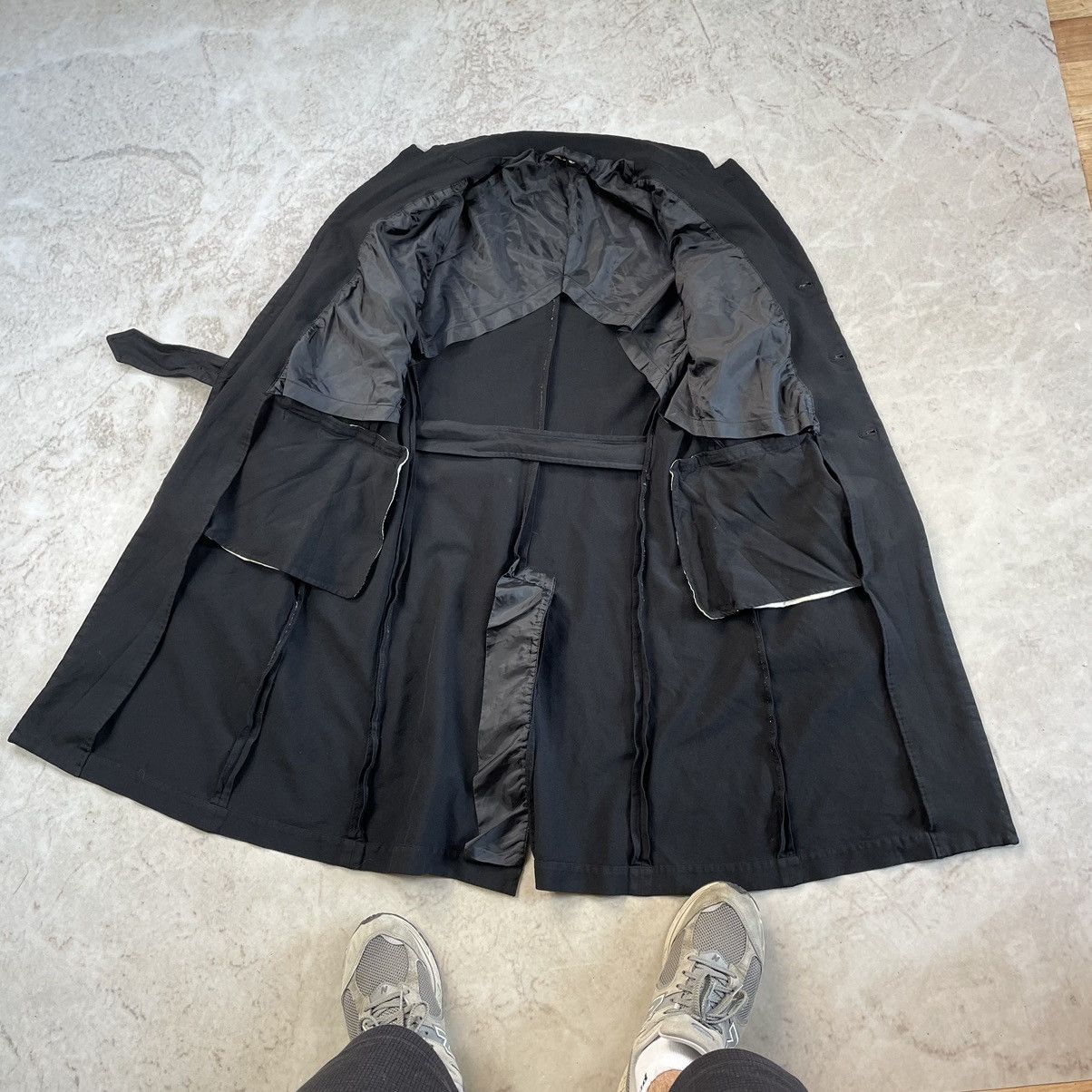 Comme des Garcons × Comme des Garcons Homme Plus Comme Des Garcons 90s Japan Dyed Trench Coat Jacket Size L / US 10 / IT 46 - 12 Thumbnail