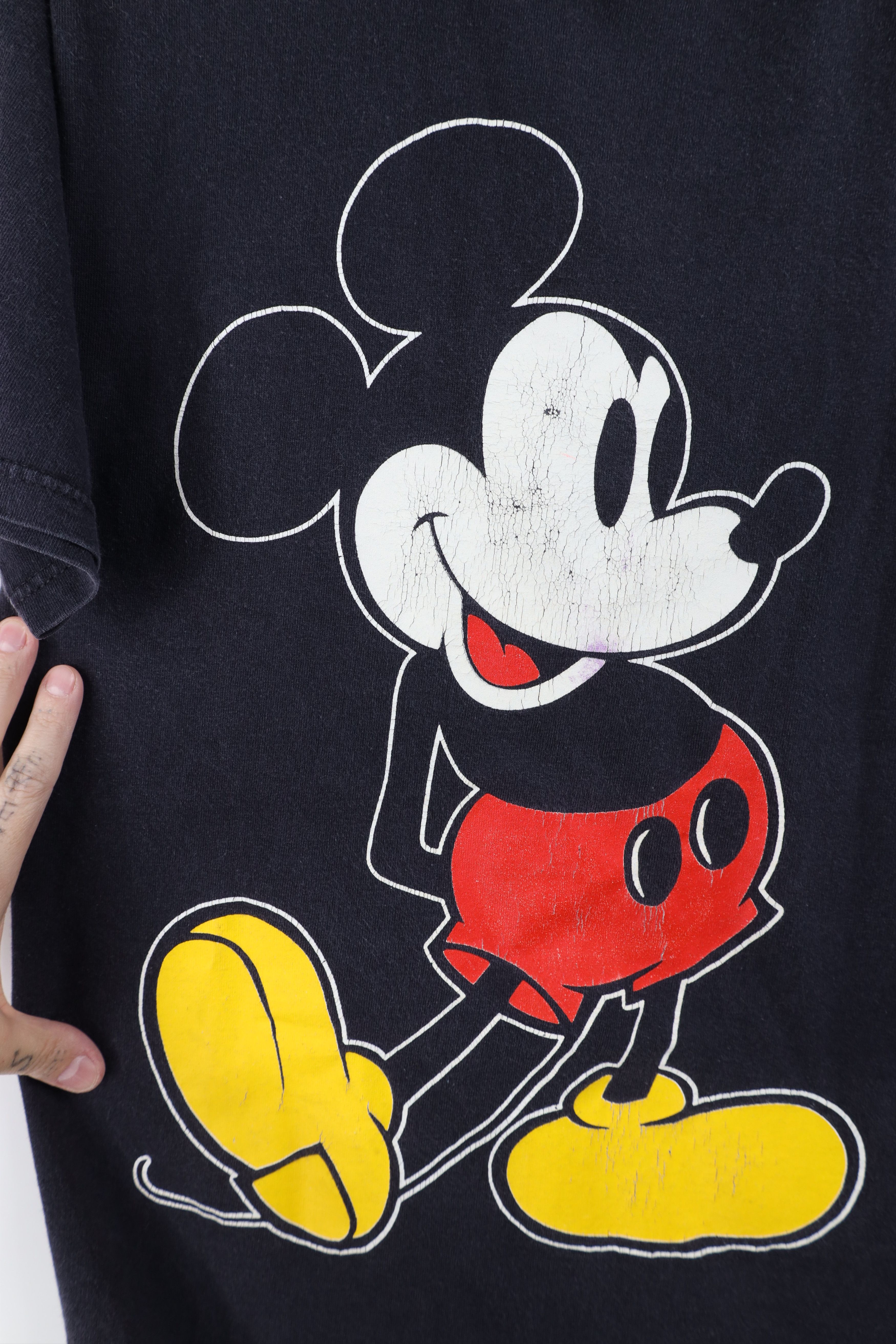 Disney × Vintage Vintage 80s 90s Disney Mickey Mouse Big Logo T-Shirt USA Size US S / EU 44-46 / 1 - 4 Thumbnail
