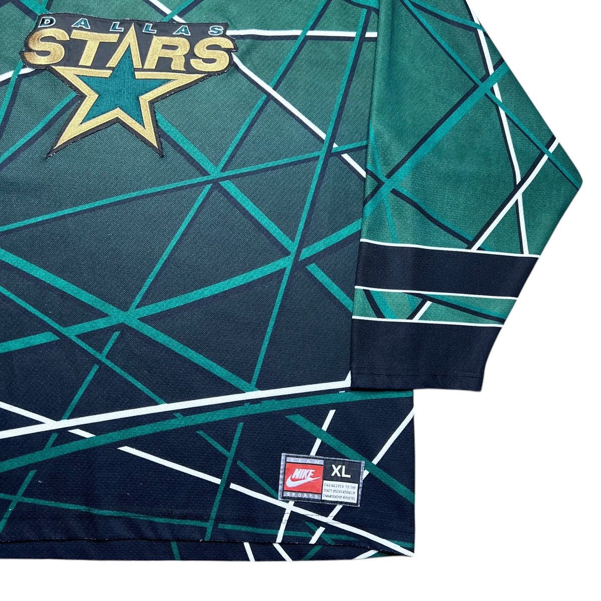 Nike Vintage 1990s NHL Dallas Stars All Over Print Nike Jersey Size US XL / EU 56 / 4 - 19 Thumbnail