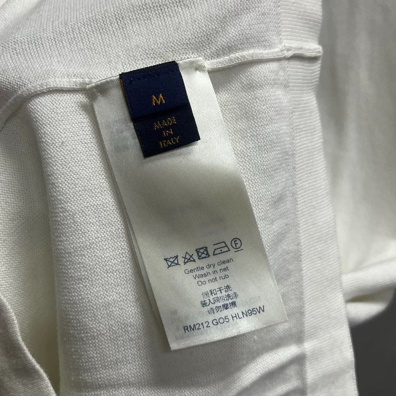 Louis Vuitton Louis Vuitton White Letter Large Logo Printed Short Sleeve Size US M / EU 48-50 / 2 - 5 Thumbnail