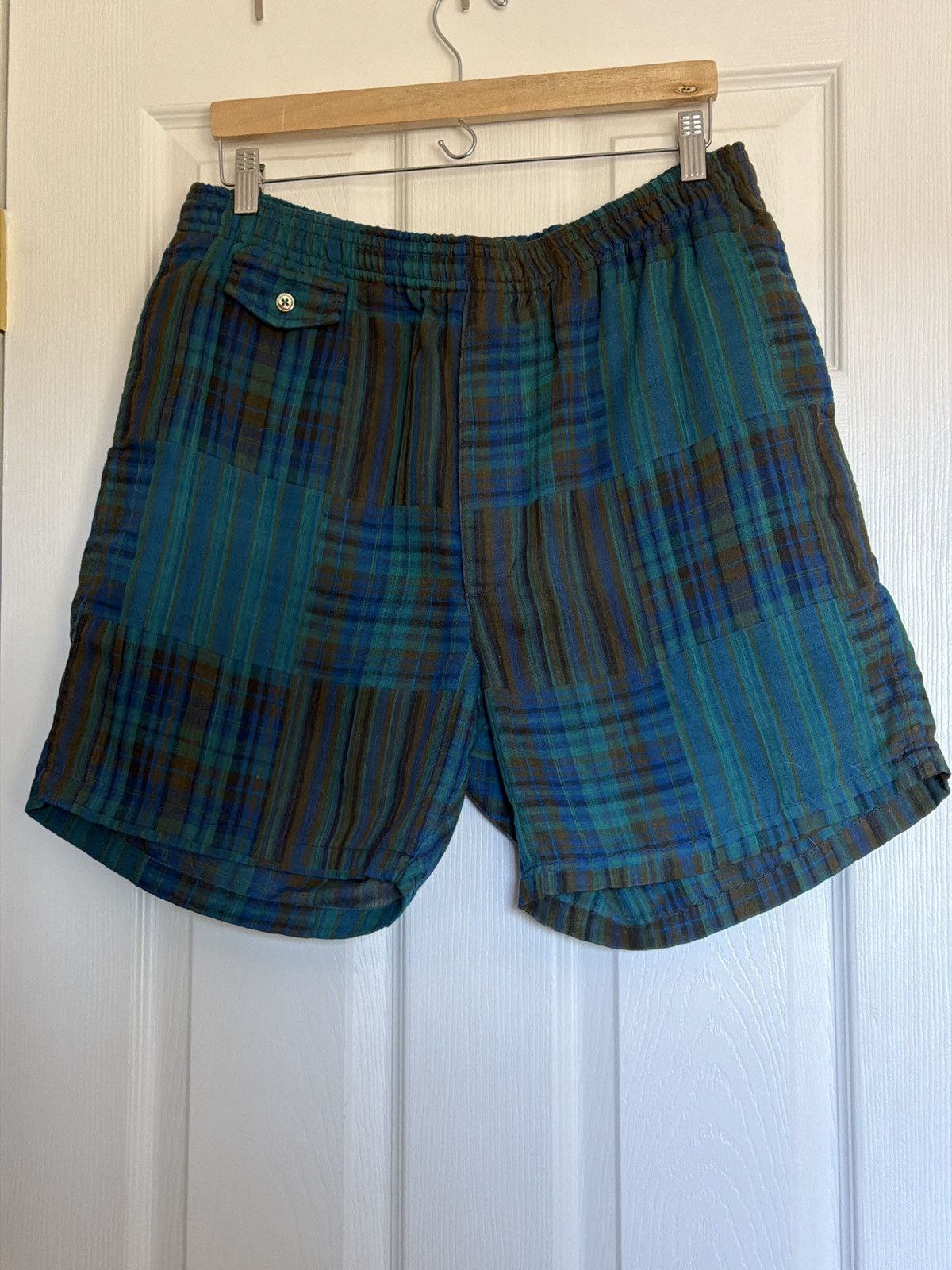 Beams Plus Beams + madras plaid shorts Size US 32 / EU 48 - 1 Thumbnail