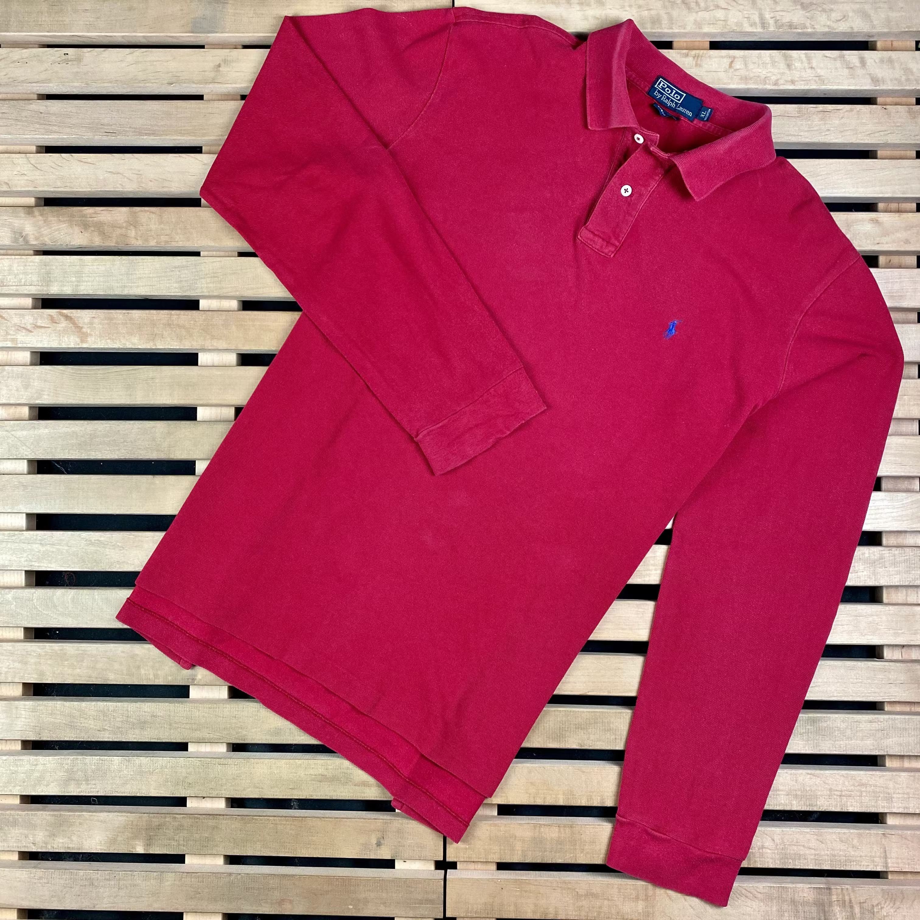 Polo Ralph Lauren × Ralph Lauren × Vintage Mens Polo Long Sleeve Ralph Lauren Vintage Size XL Size US XL / EU 56 / 4 - 1 Thumbnail