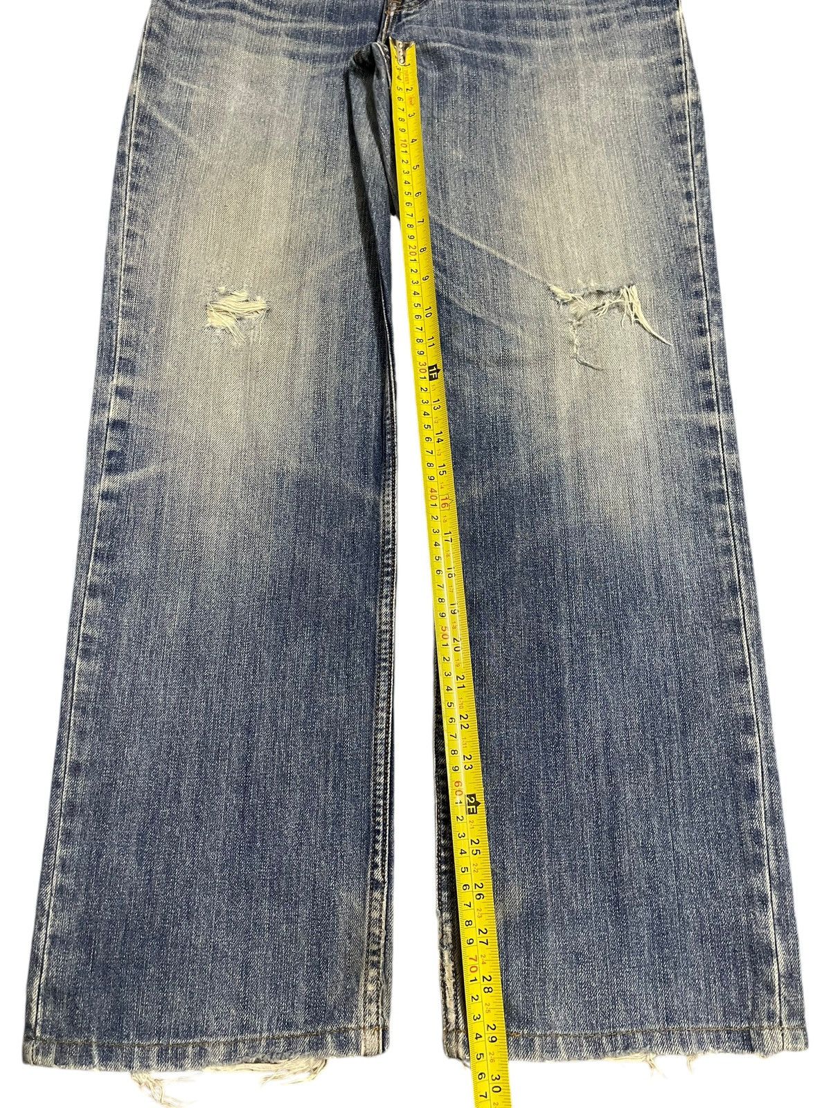 Levi's Vintage 90s Levis 502 Faded Wash Distress Loose Jeans Size US 33 - 14 Thumbnail