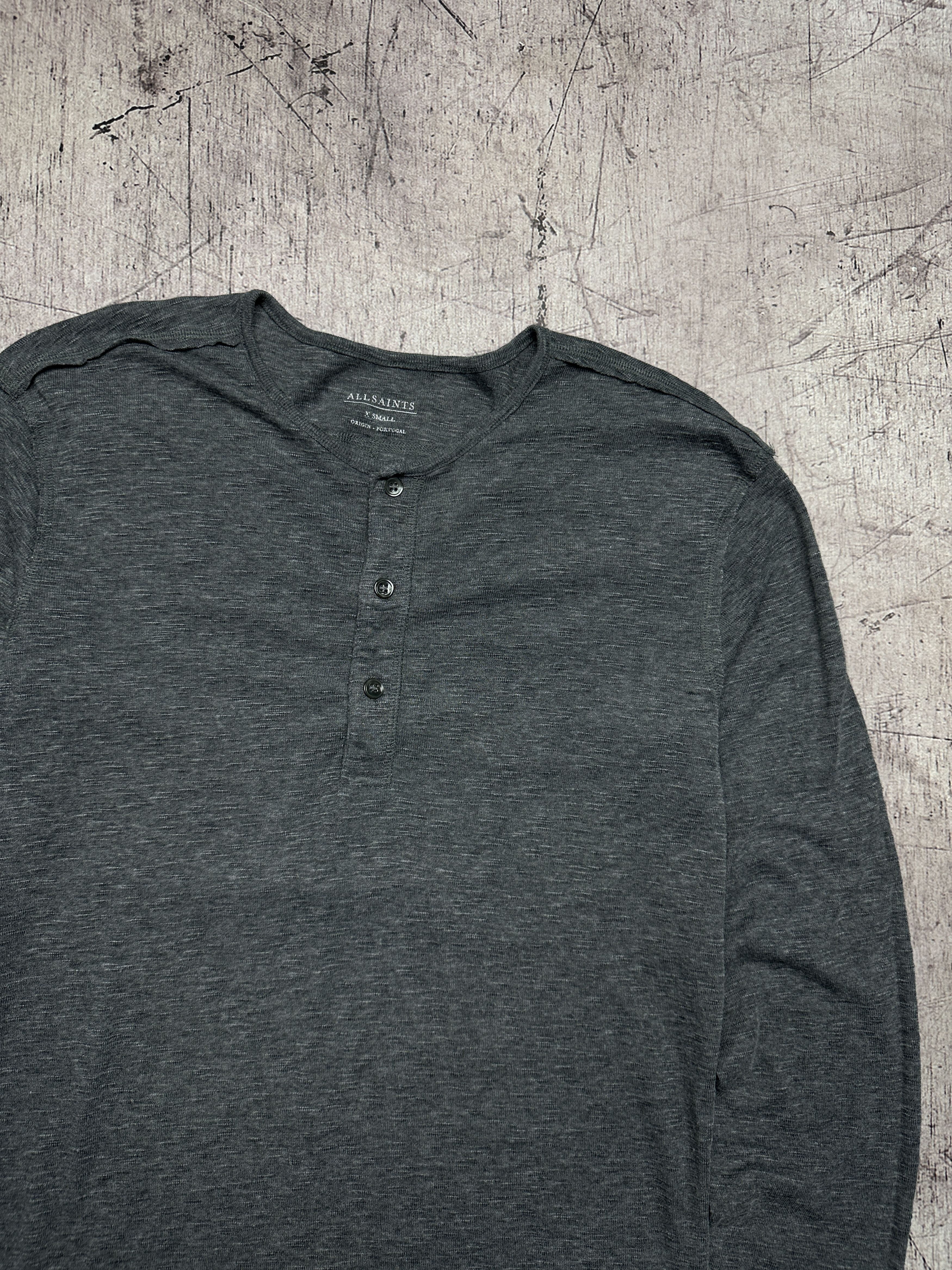 Allsaints Allsaints Mens Parla Henley Long Sleeve T-Shirt Size US XS / EU 42 / 0 - 2 Thumbnail