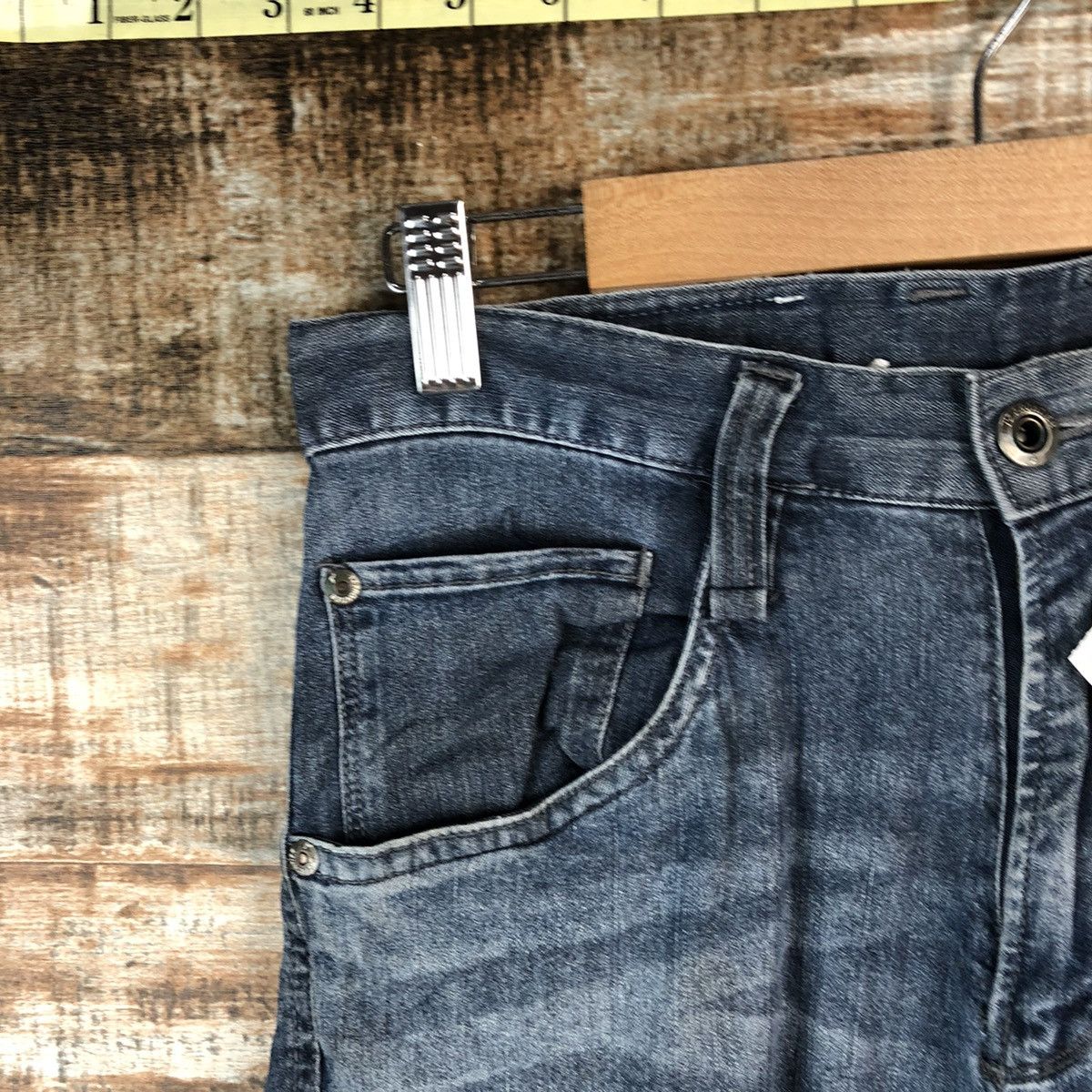 Japanese Brand Iz Frontier Blue Multipocket ripped Denim Pants #A2162 Size US 29 - 7 Thumbnail
