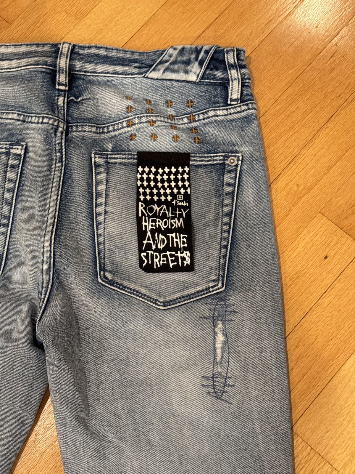 Ksubi Ksubi Chitch Rekovery Light Wash Denim Size US 31 - 1 Thumbnail