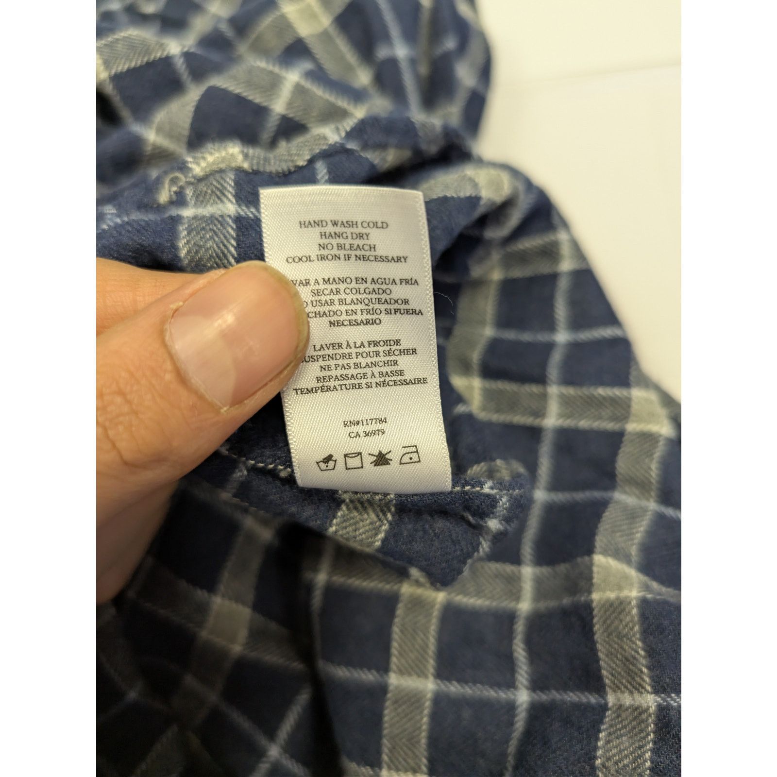 Rails o1rshd1 CC20 Checked Lennox Button up Shirt in Blue/Grey Size US M / EU 48-50 / 2 - 18 Thumbnail