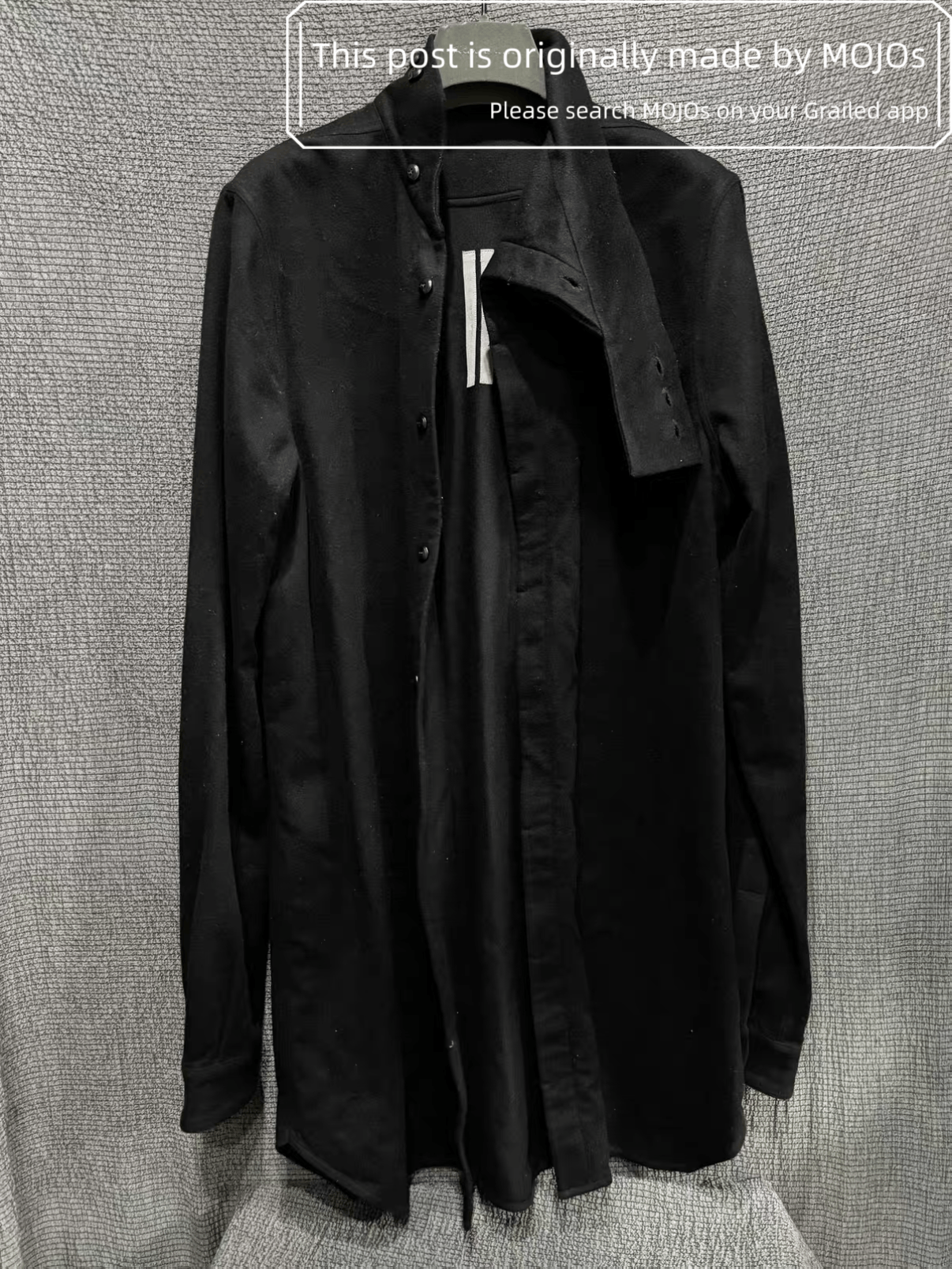 Rick Owens Sz L Rick Owens 15AW Unevenness Shirt mojos491911 Size US L / EU 52-54 / 3 - 7 Thumbnail