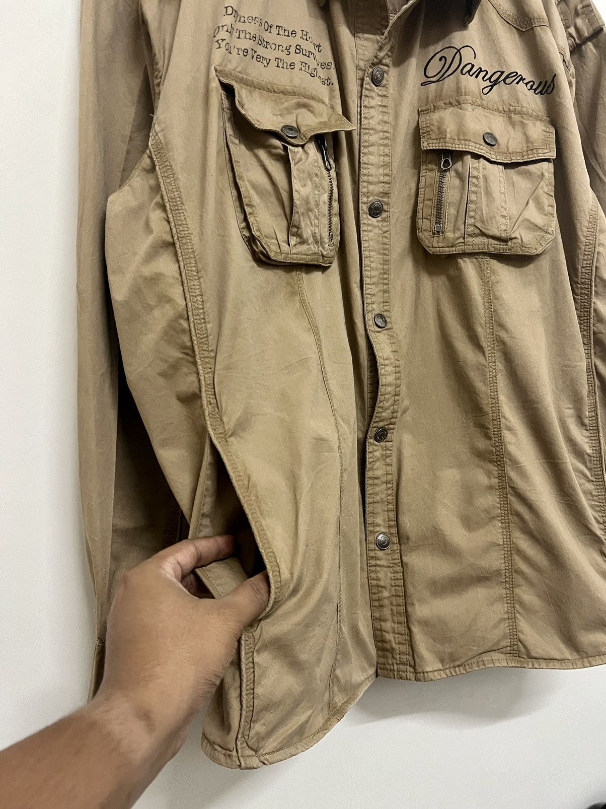 14th Addiction × In The Attic × Share Spirit Homme Y2K In The Attic Western Military Workshirt Shirt Size US XXL / EU 58 / 5 - 9 Thumbnail