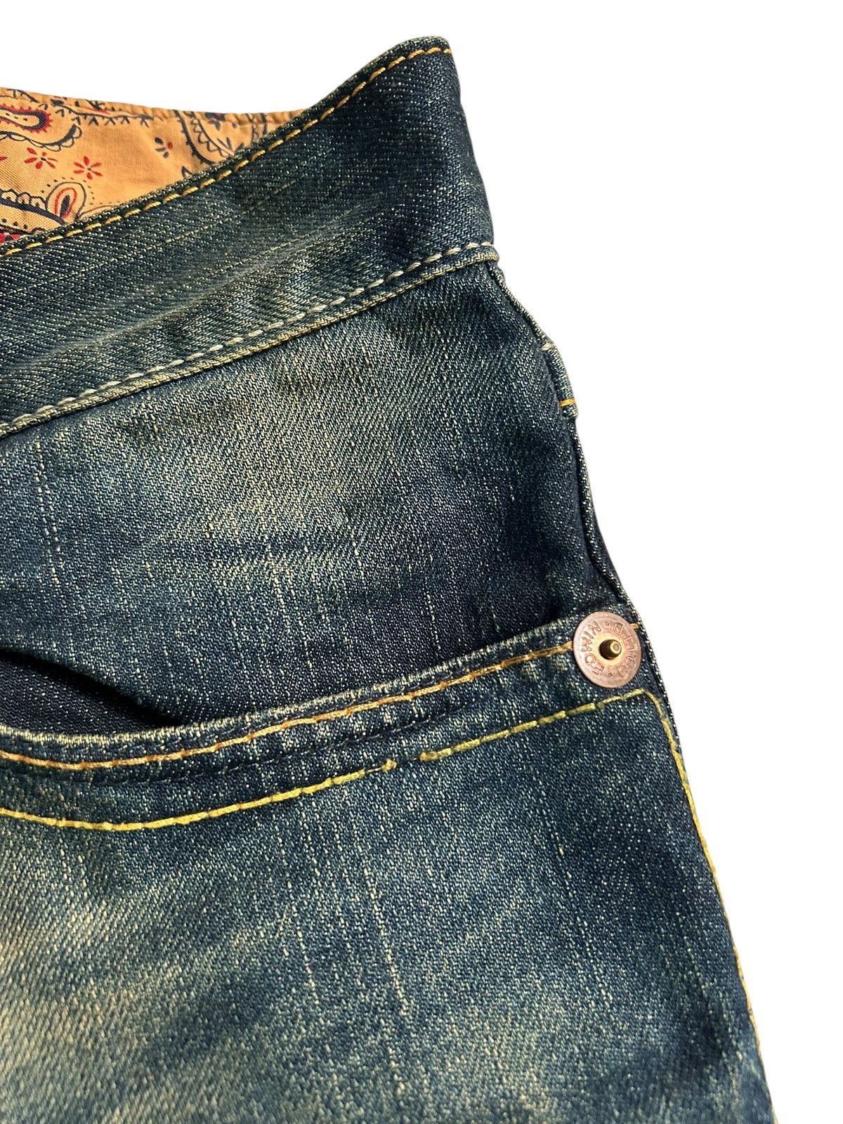 Japanese Brand × Kapital × Vintage VINTAGE EDWIN RUSTY MUDWASH PUNK GRUNGE STYLE DENIM JEANS Size US 30 / EU 46 - 8 Thumbnail
