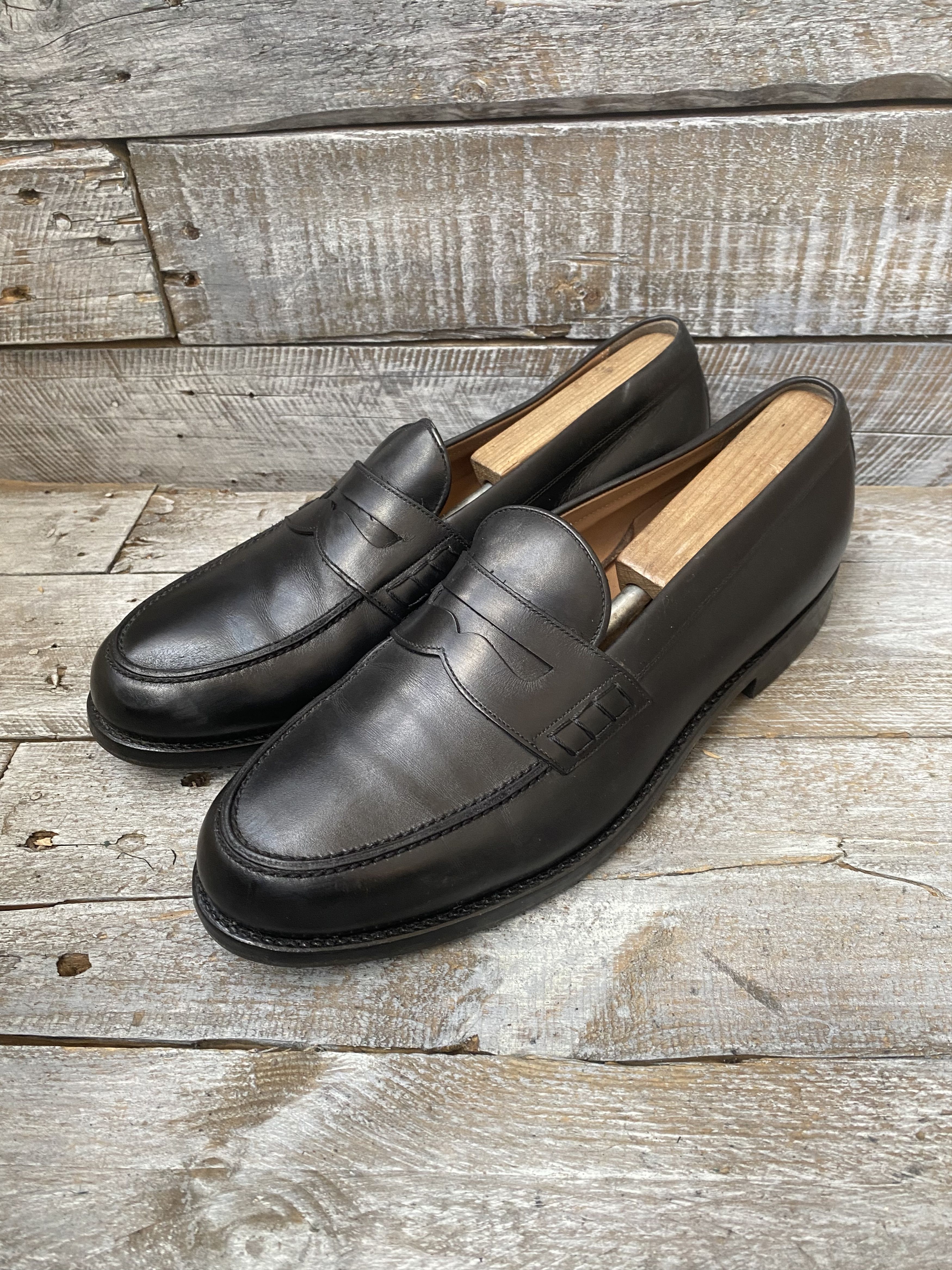 Heinrich Dinkelacker Heinrich dinkelacker black leather penny loafer uk 10 Size US 11 / EU 44 - 2 Thumbnail
